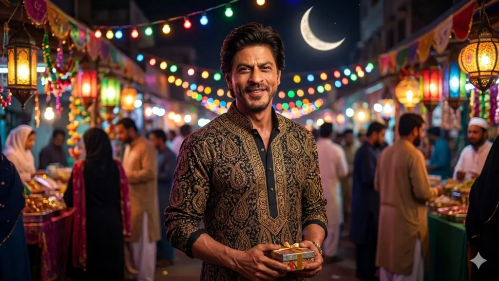 eid ai prompts 2026 night market eid scene