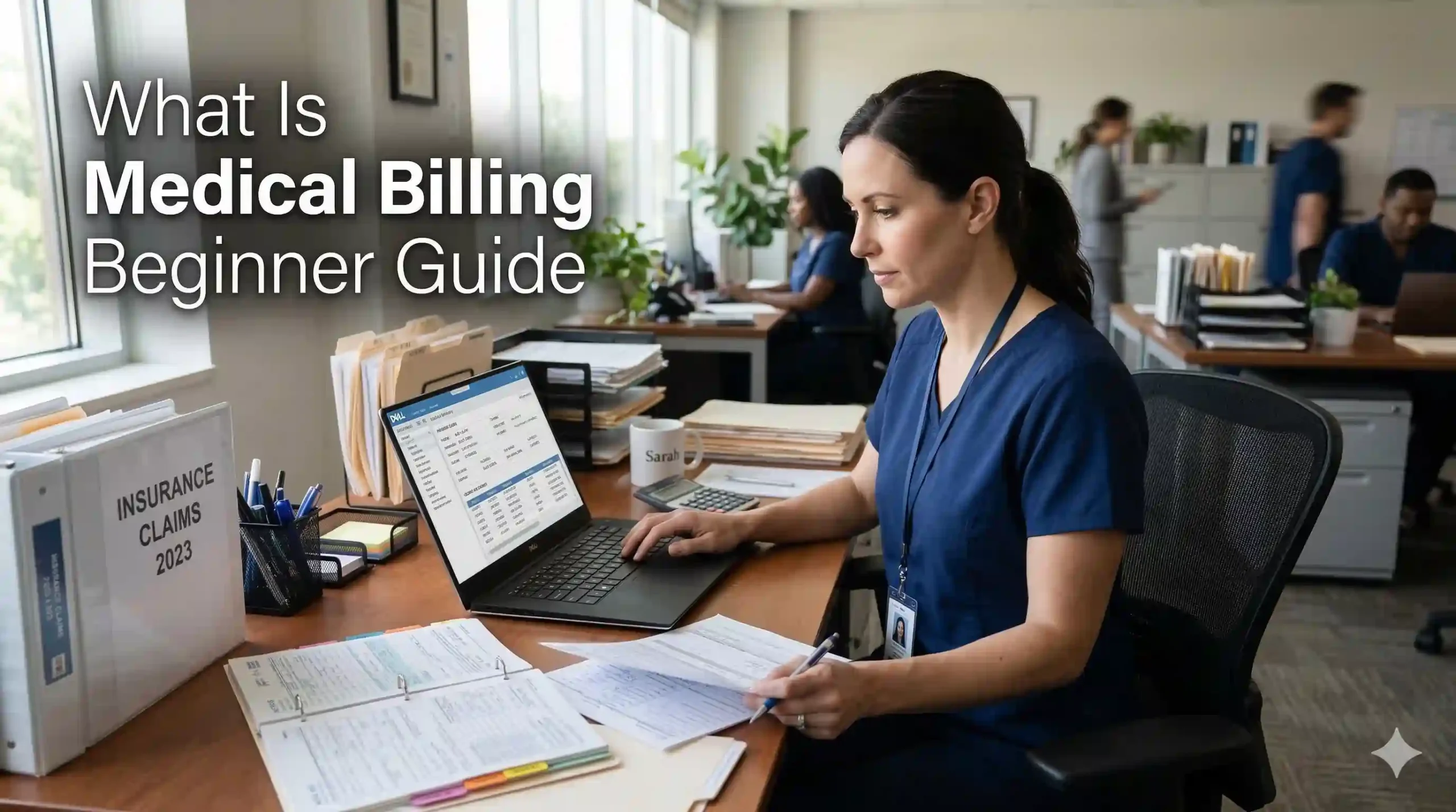 what is medical billing healthcare billing specialist reviewing insurance claims