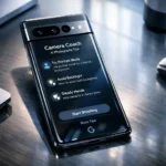 Google Pixel 10 Pro showing AI Camera Coach feature on screen